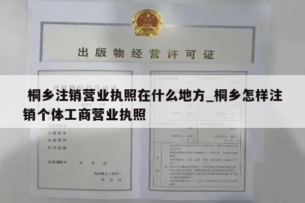  桐乡注销营业执照在什么地方_桐乡怎样注销个体工商营业执照